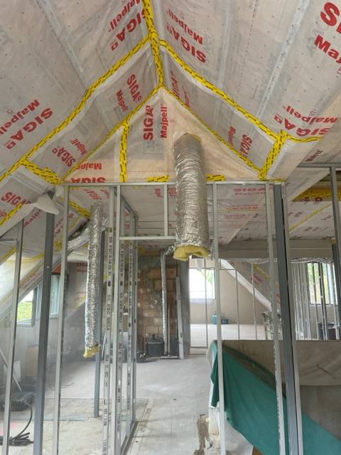 Travaux de pose de cloisons placo dans une maison en construction à Truchtersheim et sa région