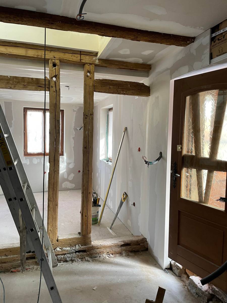Travaux d’isolation des murs et de plâtrerie dans la périphérie de Strasbourg