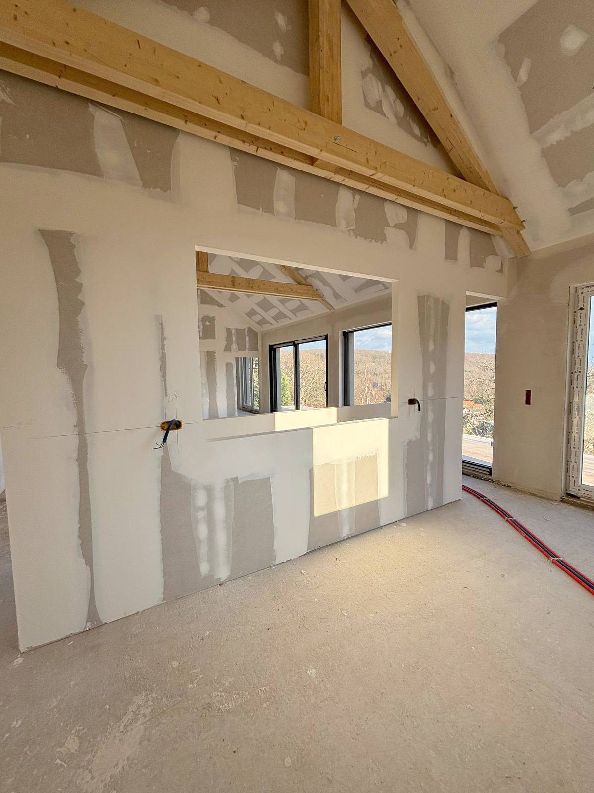 travaux de création de cloison 