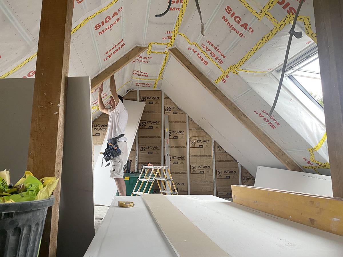 Isoler et transformer un grenier/comble en surface habitable à Wasselonne