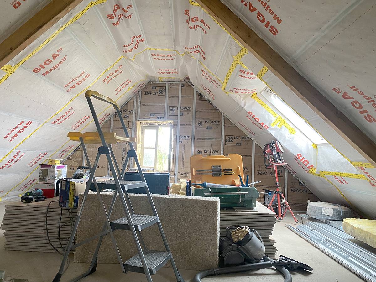 Isoler et transformer un grenier/comble en surface habitable à Wasselonne