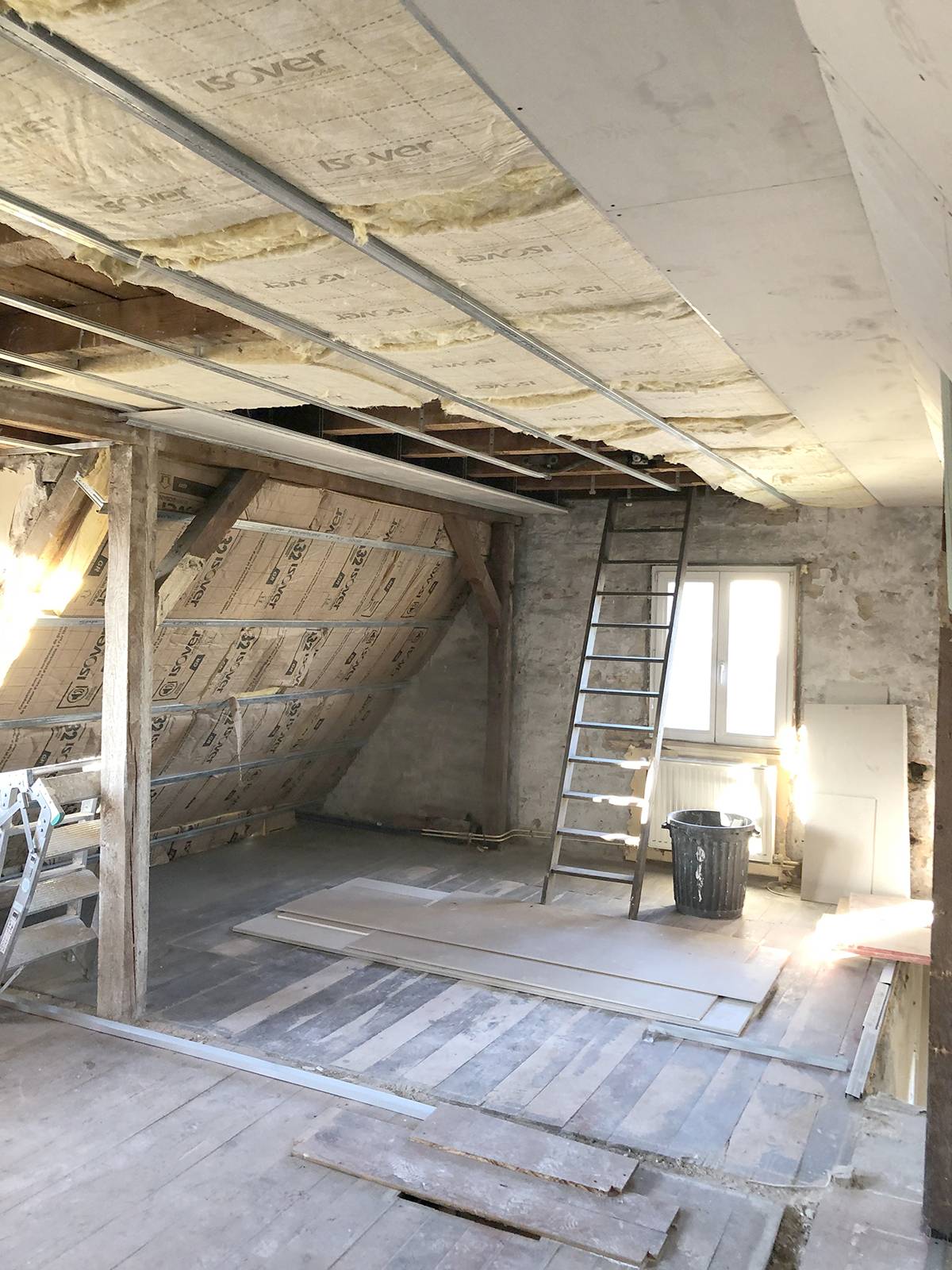 Travaux d'isolation et aménagement de combles et grenier près de Strasbourg