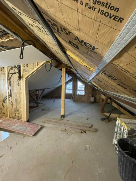 Isolation thermique et acoustique des combles à Mutzig