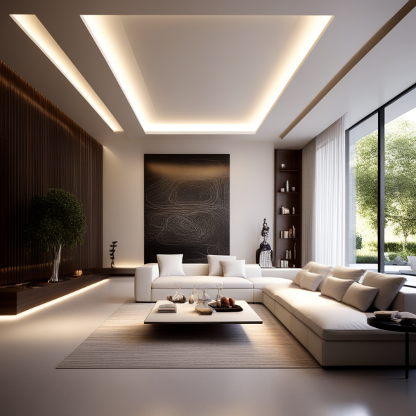 Faux plafond décoratif avec lumière indirecte à Strasbourg et dans le Bas-Rhin