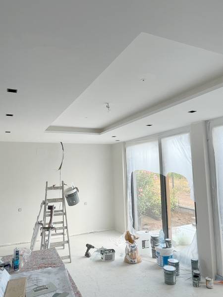 Faux plafond décoratif dans une maison à La Wantzenau près de Strasbourg