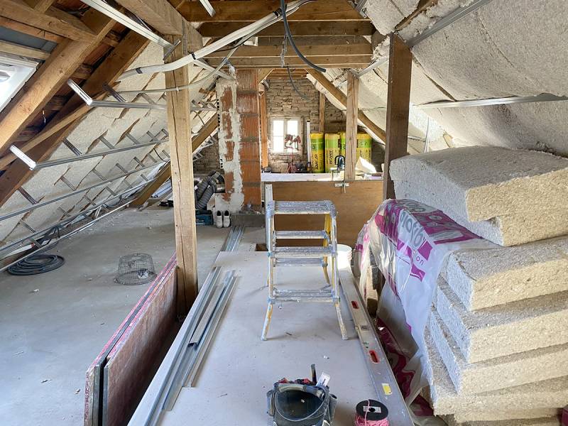 Isoler et transformer un grenier/comble en surface habitable à Wasselonne